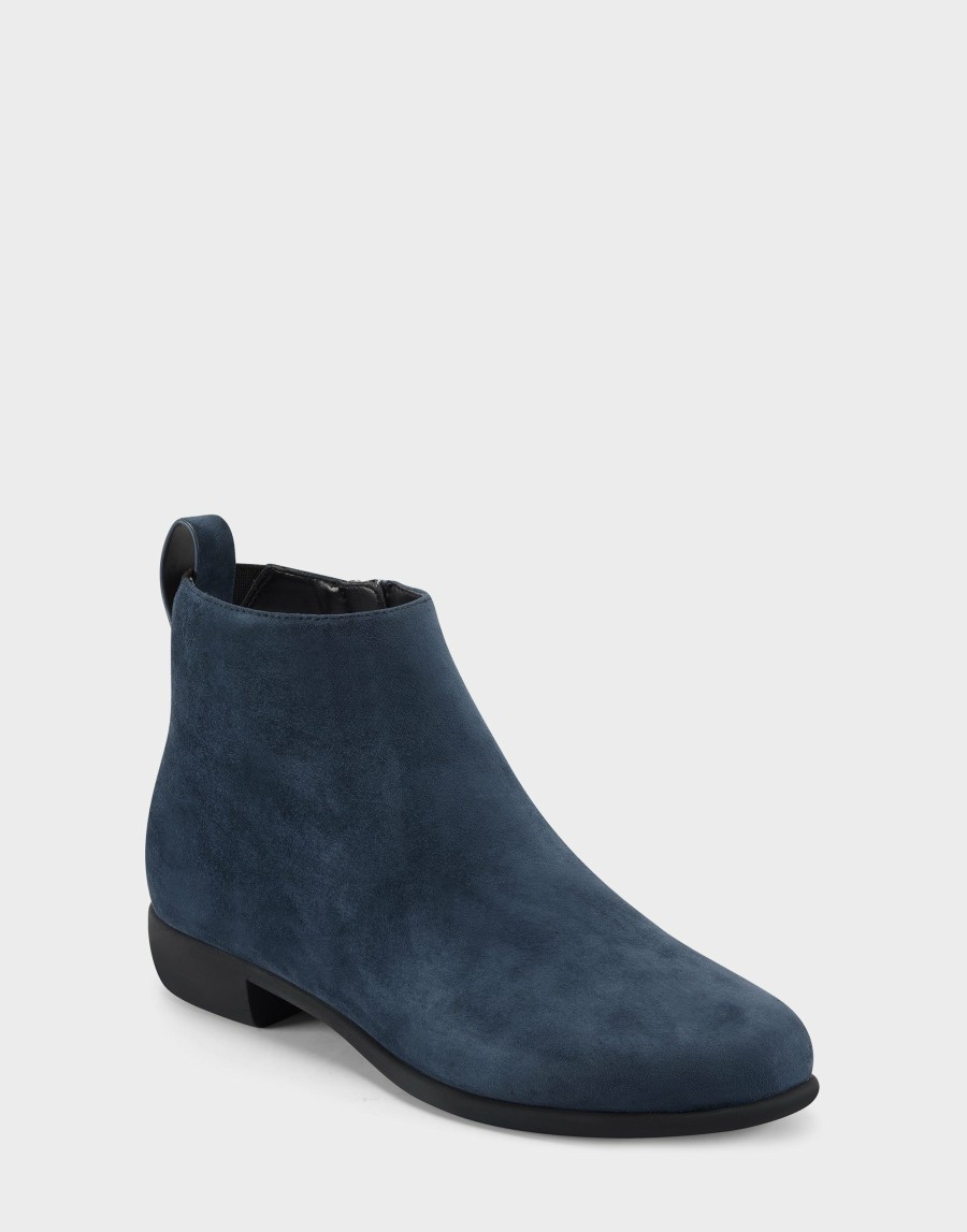 Boots * | Aerosoles Spencer Navy Suede