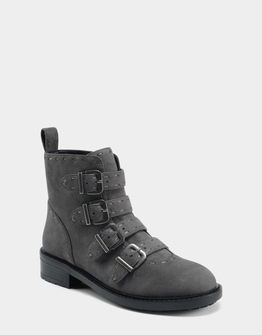 Boots * | Aerosoles Aware Arezzo Grey Faux Suede