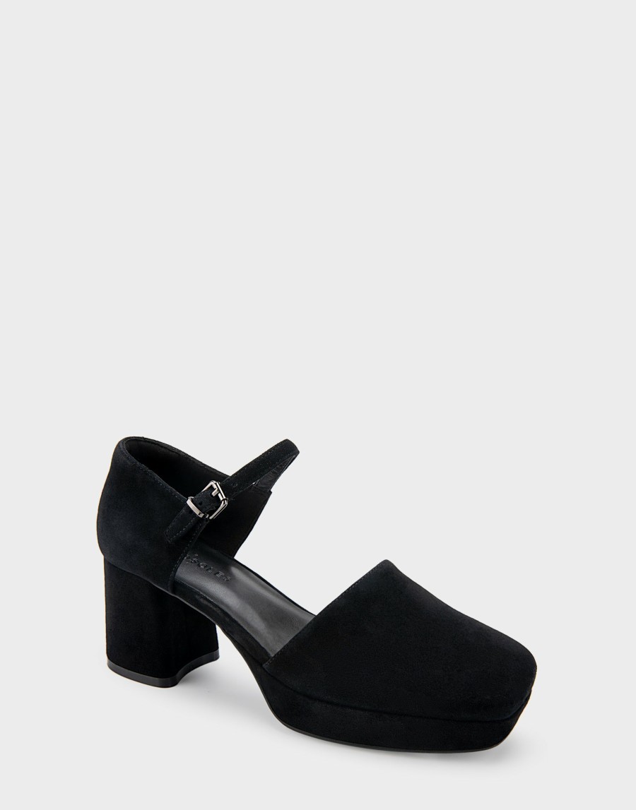 Heels * | Aerosoles Samera Black Suede