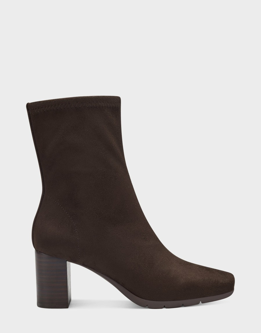 Boots * | Aerosoles Miley Brown Faux Suede