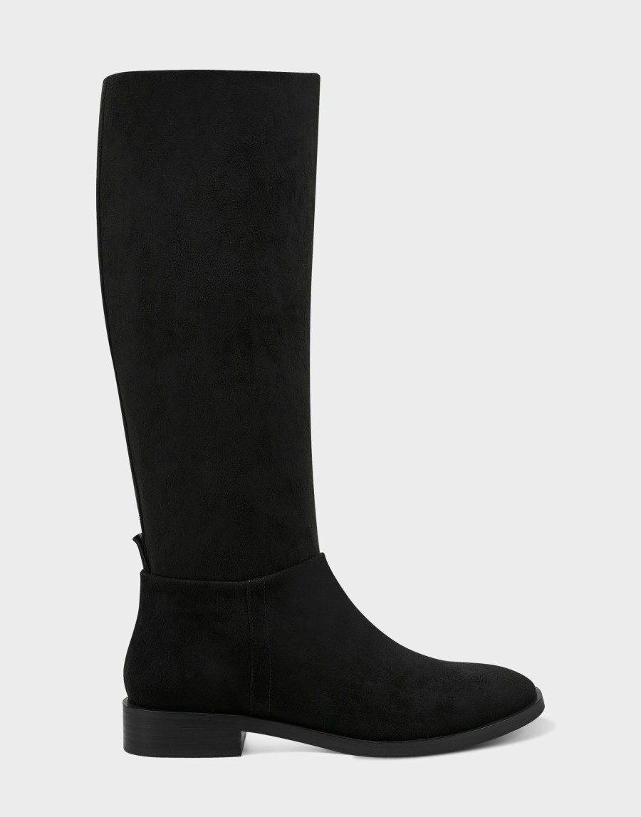 Boots * | Aerosoles Berri Black Faux Suede