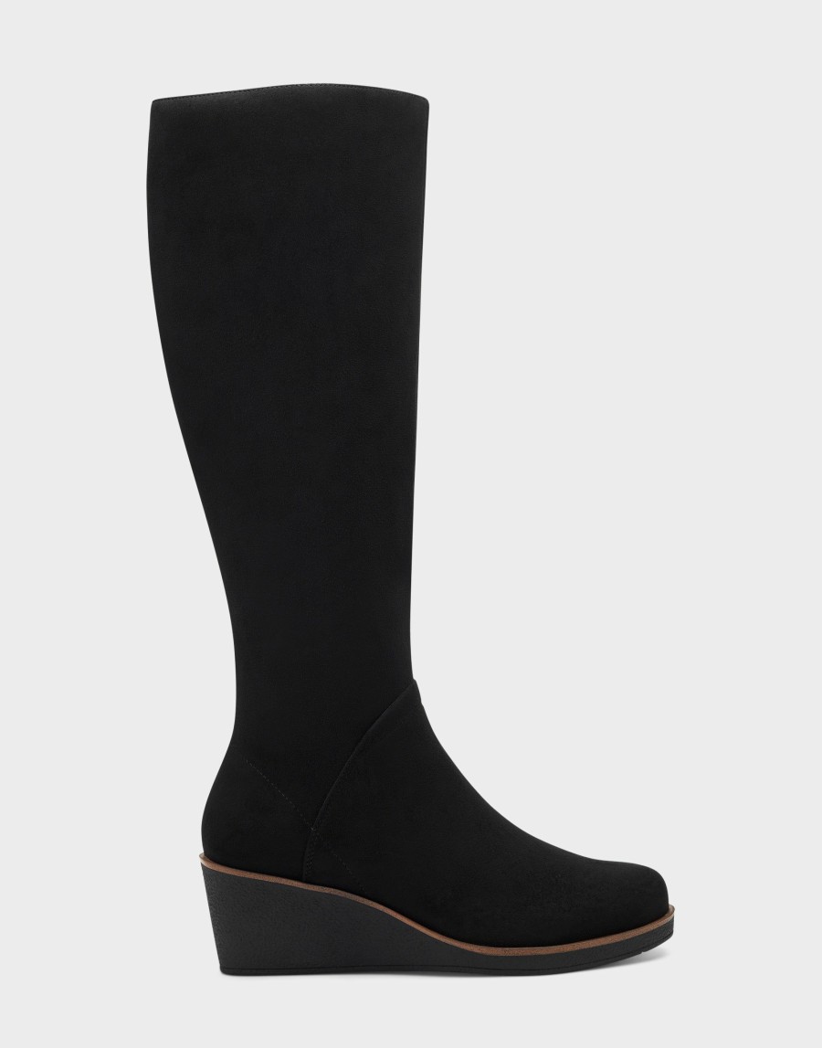 Boots * | Aerosoles Binocular Black Faux Suede