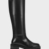 Boots * | Aerosoles Roman Black Leather