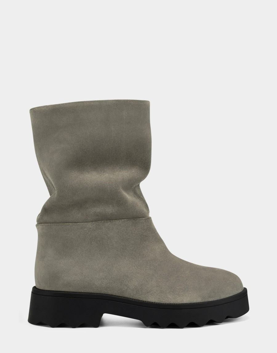 Boots * | Aerosoles Simple Grey Suede