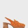 Heels * | Aerosoles Santiago Raffia Mandarin