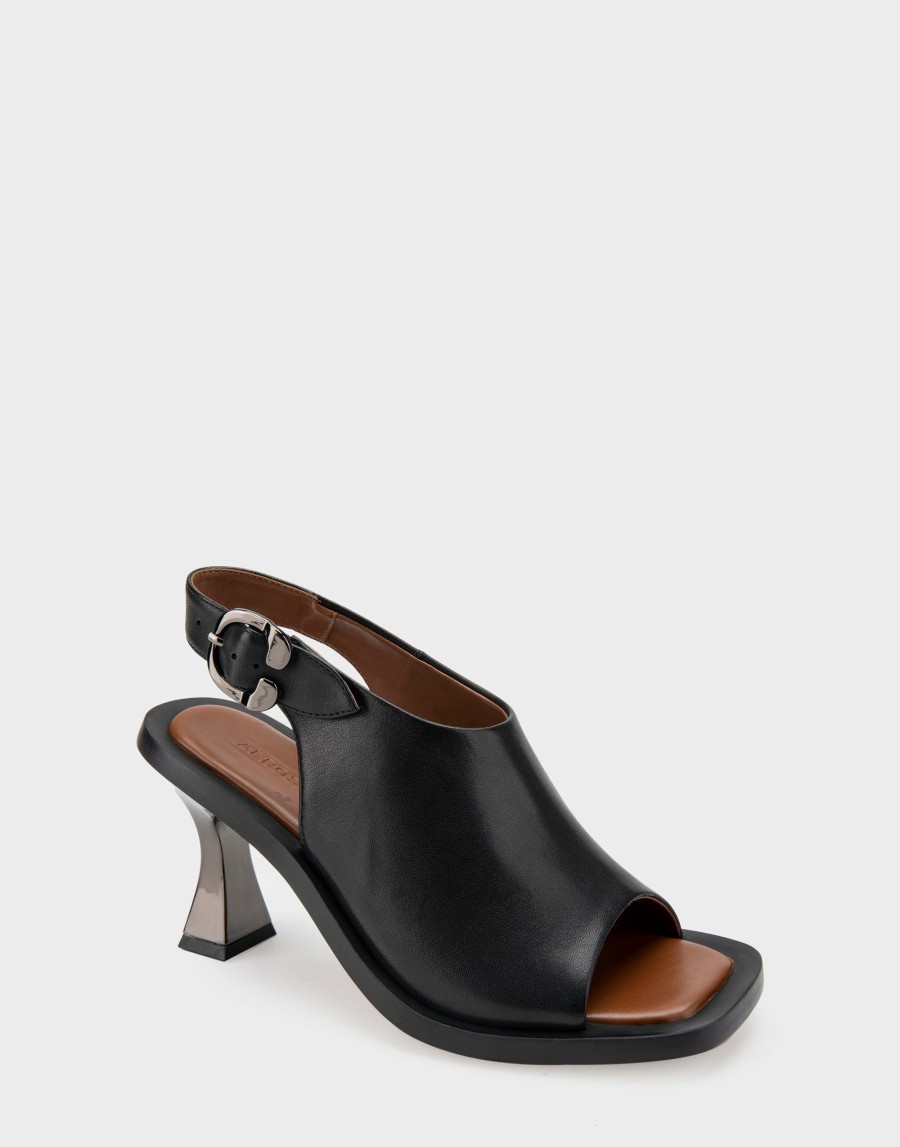 Heels * | Aerosoles Canal Black Leather