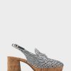 Heels * | Aerosoles Santiago Raffia Silver