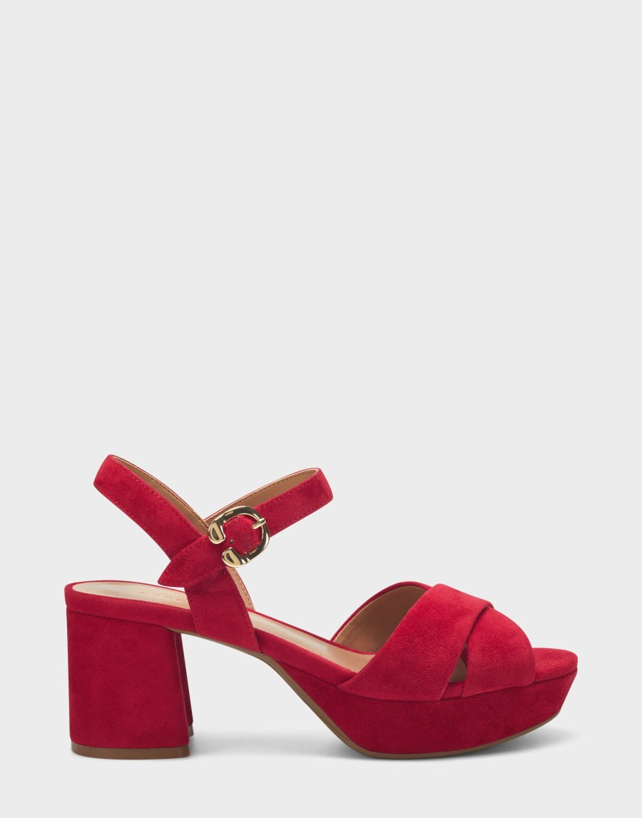 Heels * | Aerosoles Cosmos Red Suede