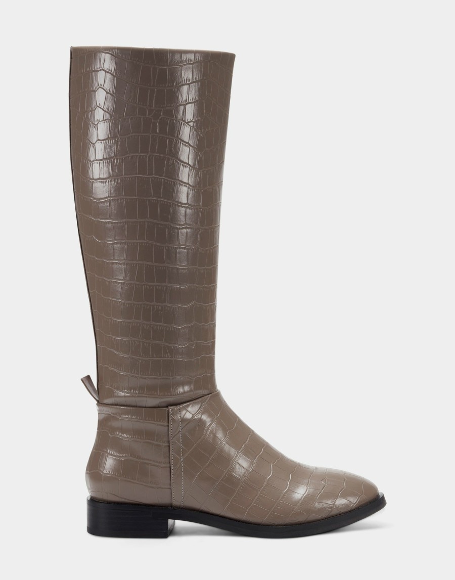 Boots * | Aerosoles Berri Grey Croco