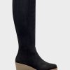 Boots * | Aerosoles Brenna Black Faux Suede