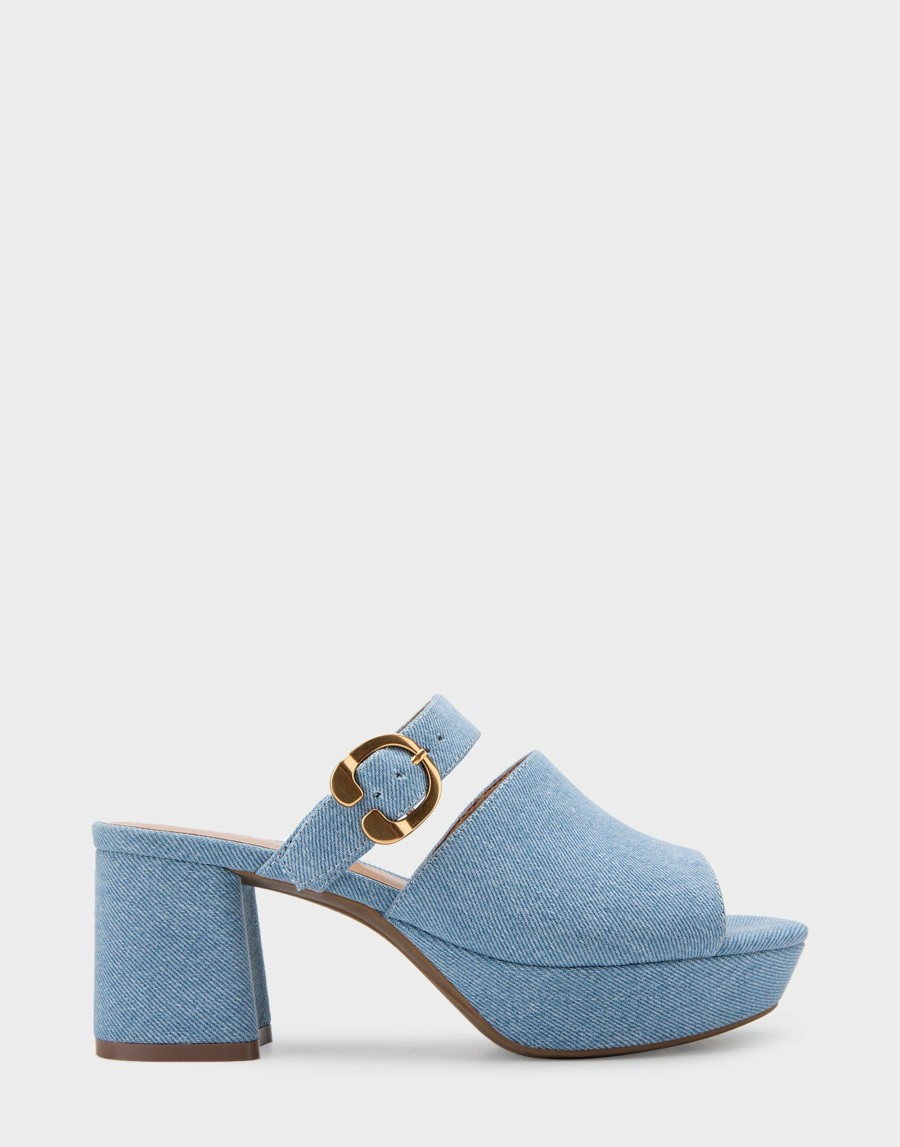 Heels * | Aerosoles Cosmic Denim Fabric