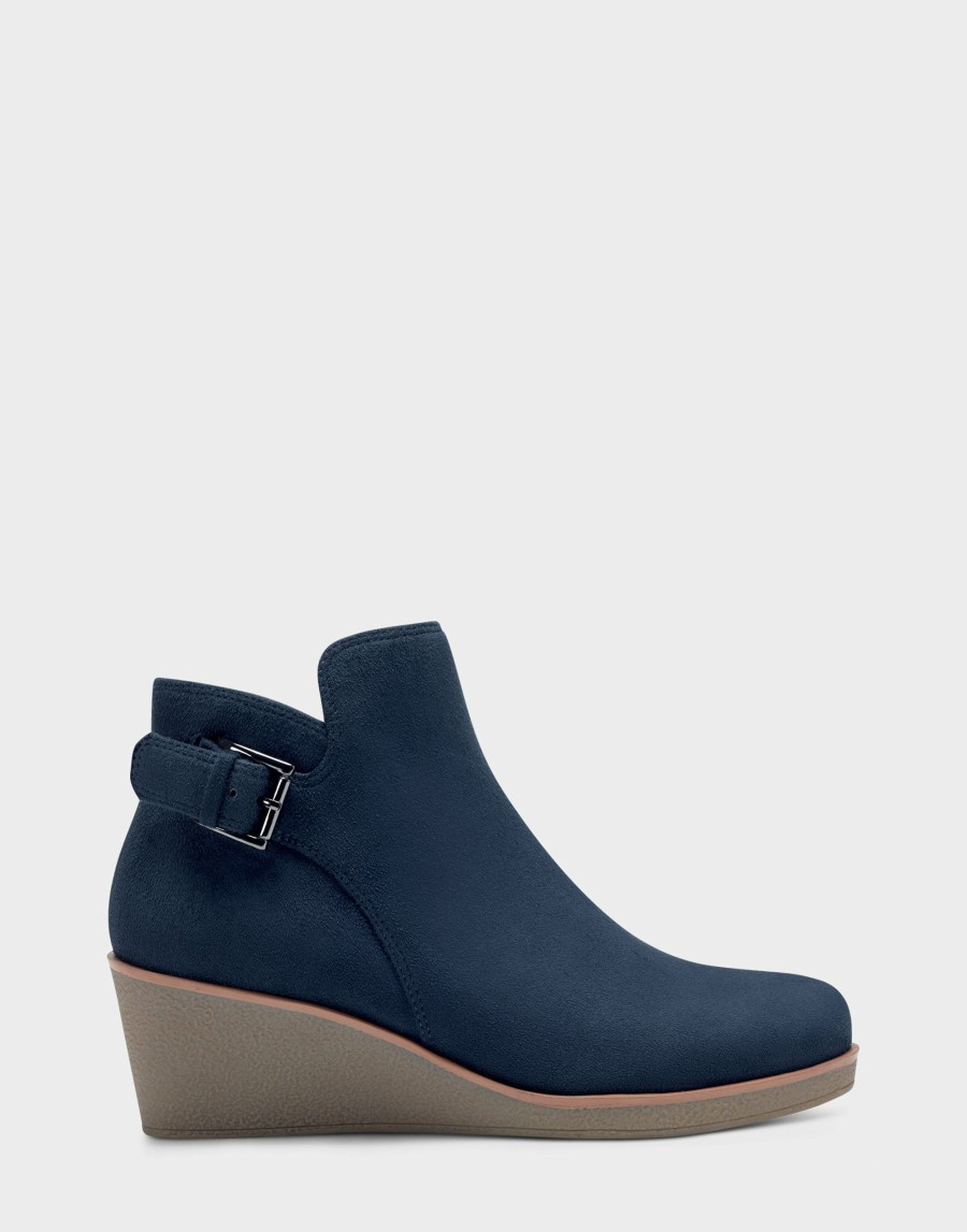 Boots * | Aerosoles Bradley Navy Faux Suede