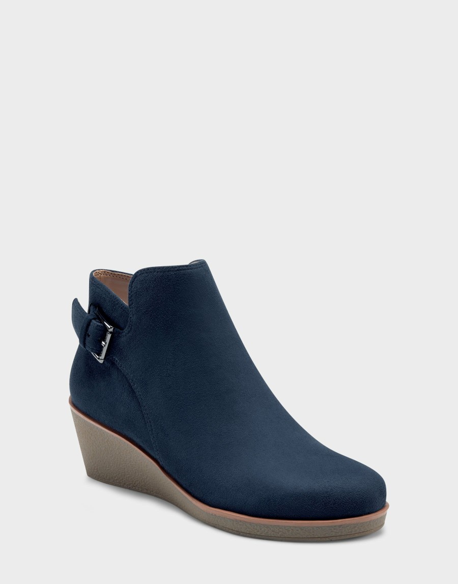 Boots * | Aerosoles Bradley Navy Faux Suede