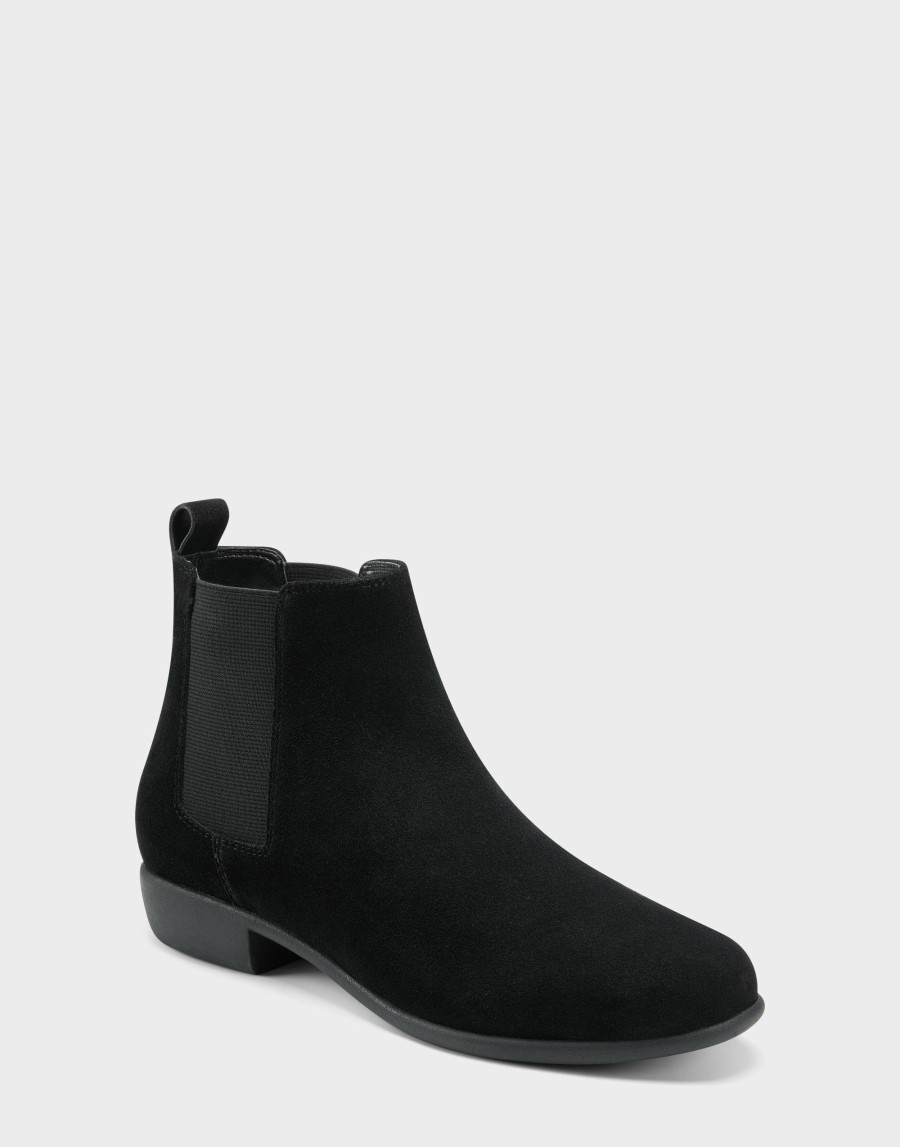 Boots * | Aerosoles Step Dance Black Suede