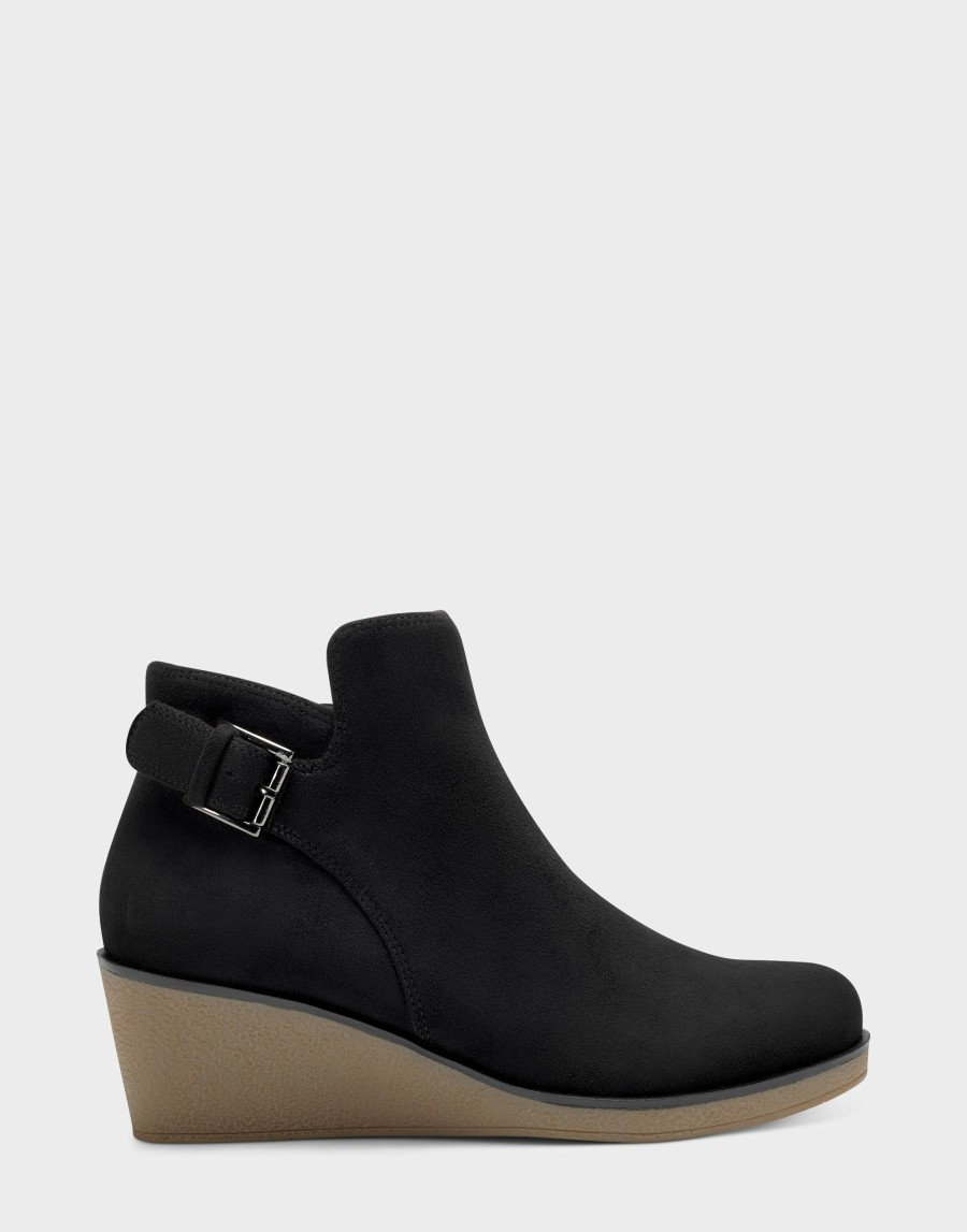 Boots * | Aerosoles Bradley Black Faux Suede