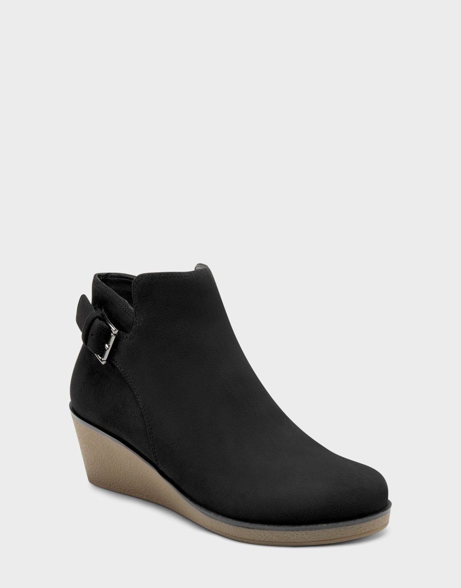 Boots * | Aerosoles Bradley Black Faux Suede