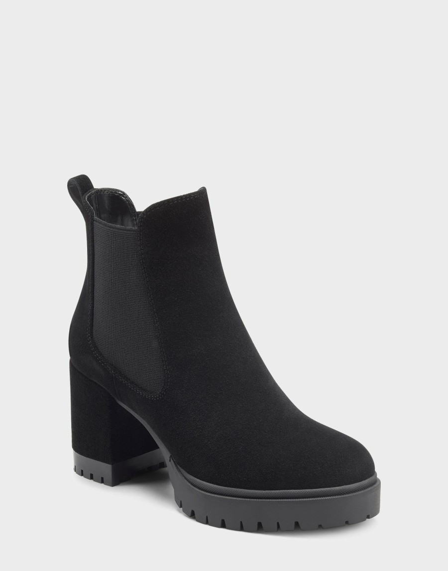 Boots * | Aerosoles Emelia Black Suede