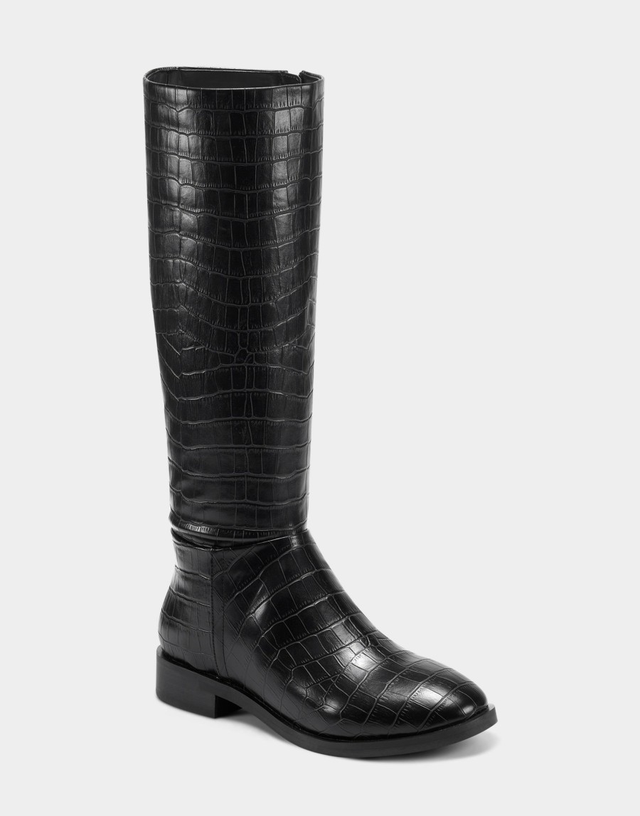 Boots * | Aerosoles Berri Black Croco