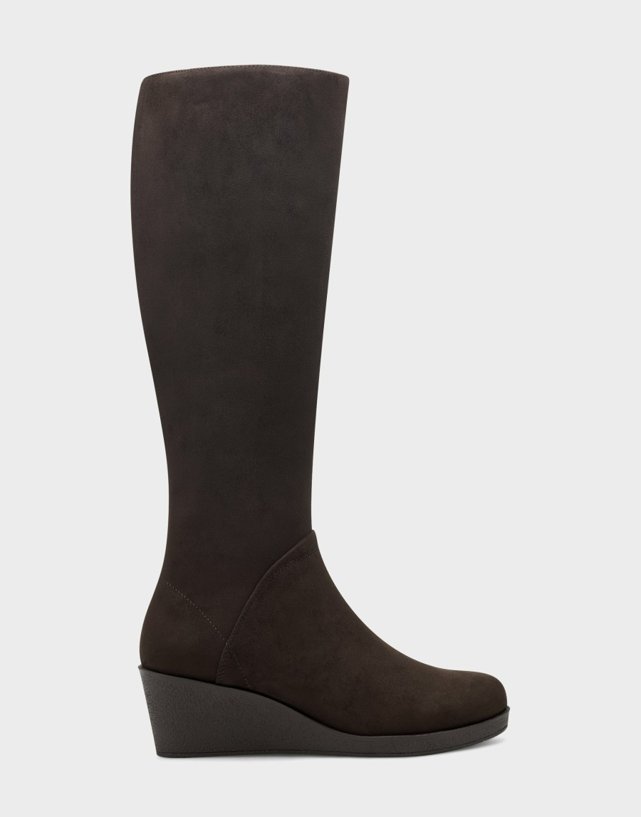 Boots * | Aerosoles Binocular Brown Faux Suede