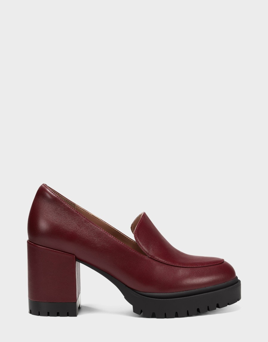 Heels * | Aerosoles Elm Bordeaux Leather