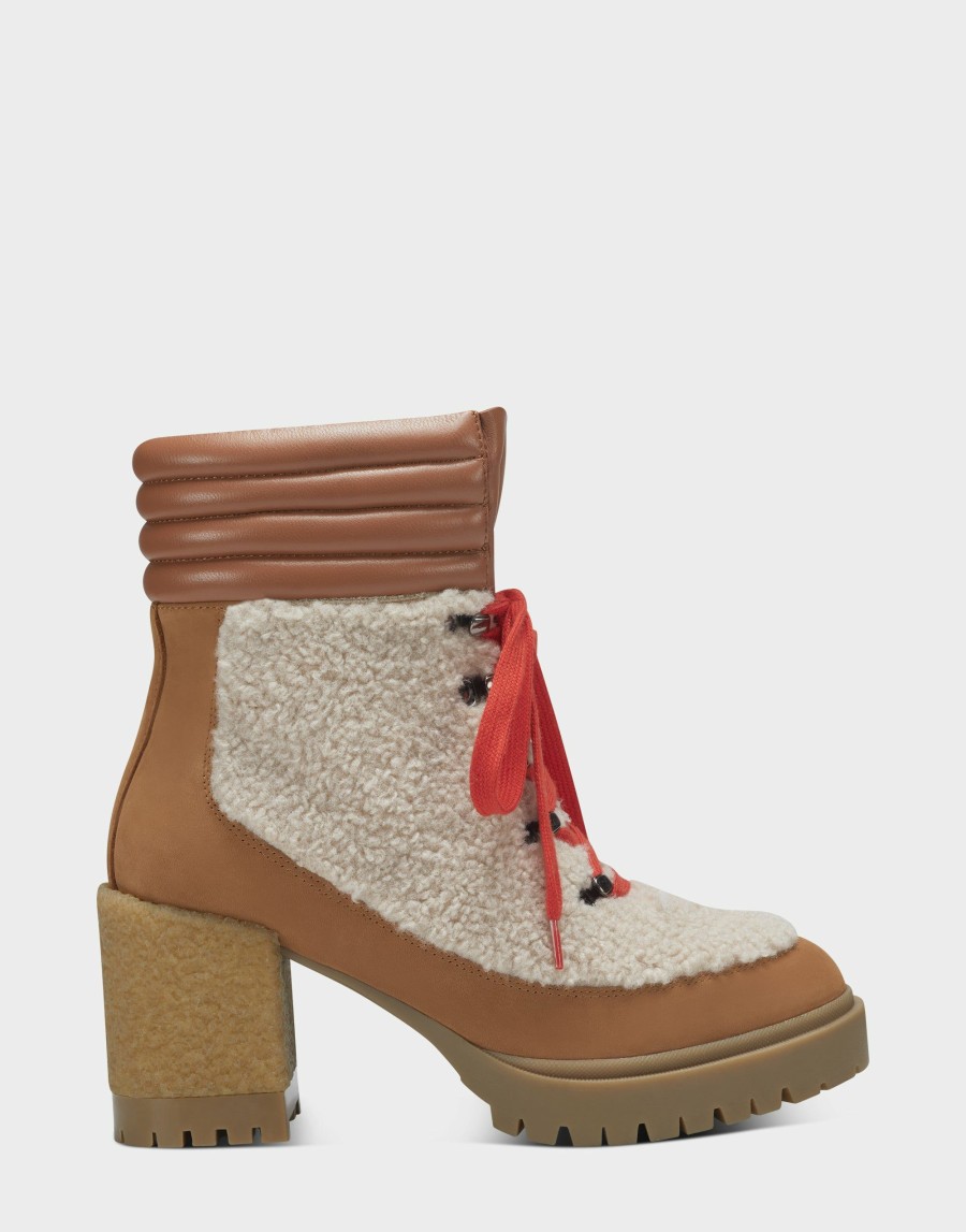 Boots * | Aerosoles Elon Natural Faux Shearling