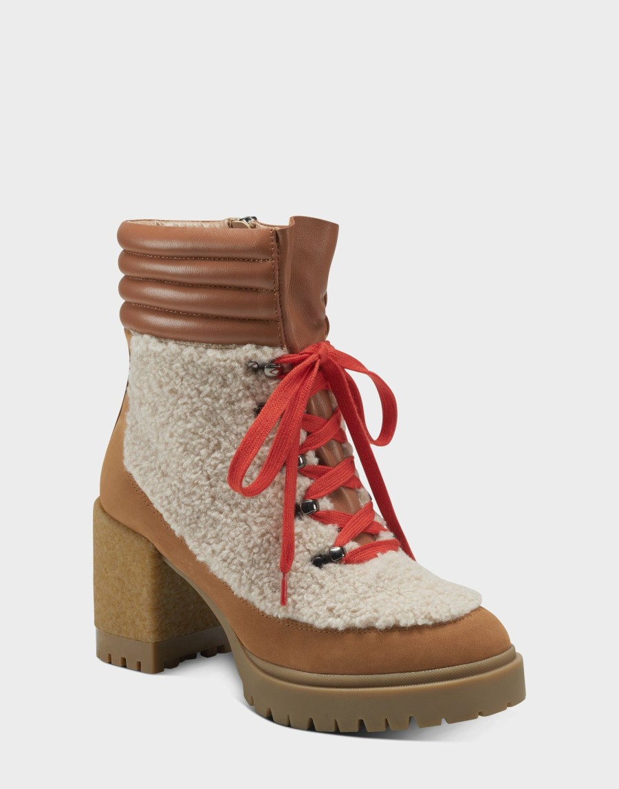 Boots * | Aerosoles Elon Natural Faux Shearling