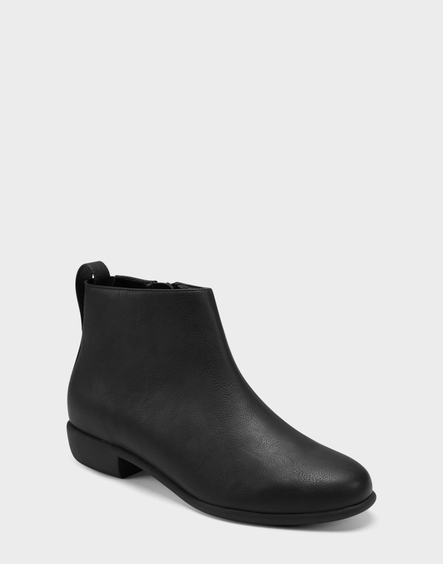 Boots * | Aerosoles Sloan Black Faux Leather