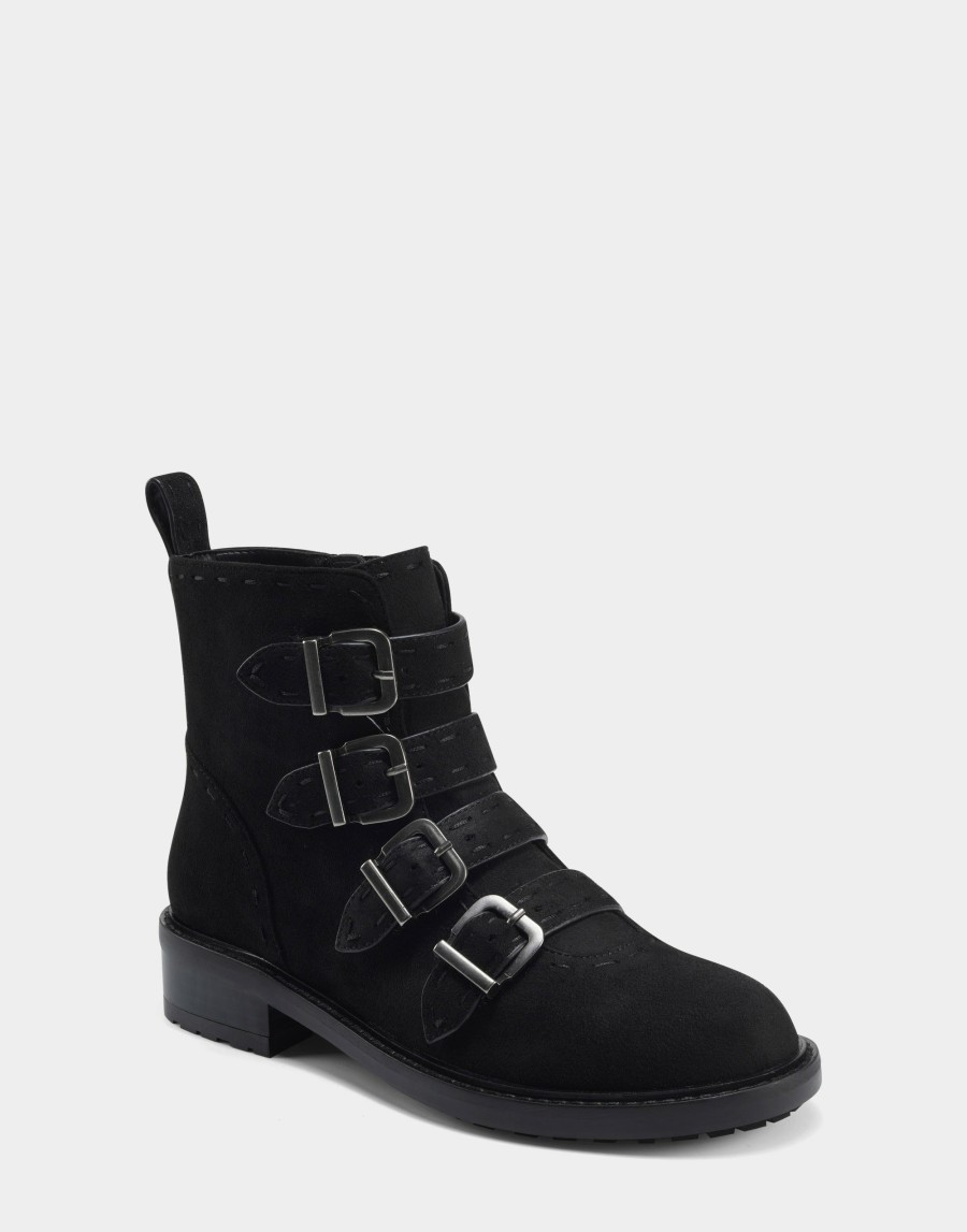 Boots * | Aerosoles Aware Arezzo Black Faux Suede