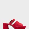 Heels * | Aerosoles Cosmic Red Suede