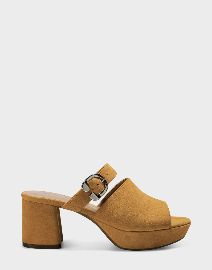 Heels * | Aerosoles Cosmic Tan Suede