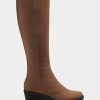 Boots * | Aerosoles Brenna Cognac Faux Suede