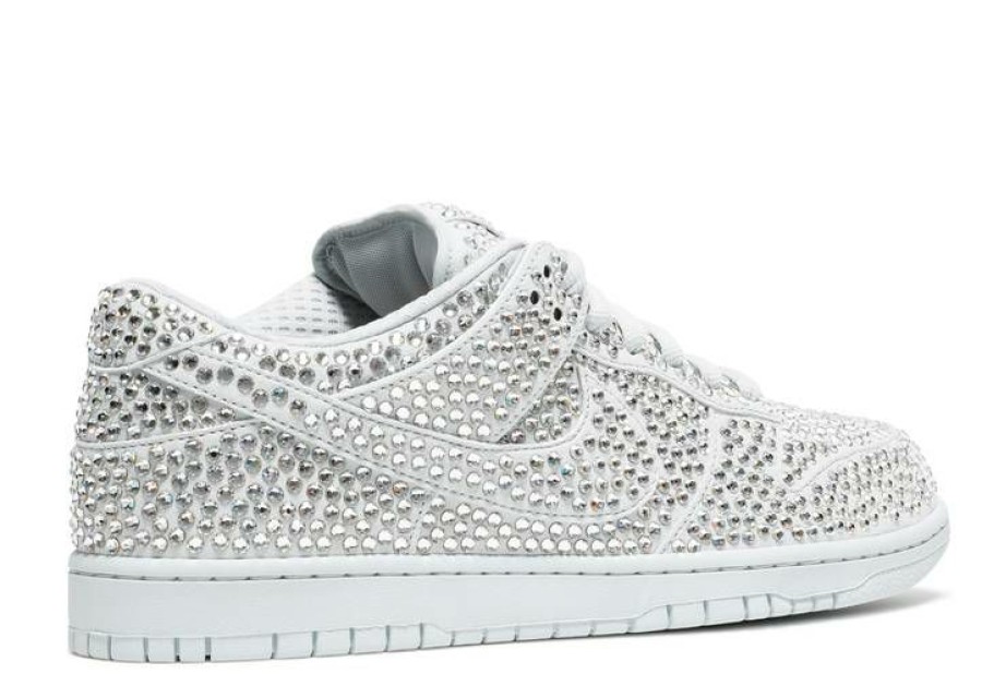 Shoes * | Nike Cactus Plant Flea Market X Swarovski X Dunk Low 'Pure Platinum'