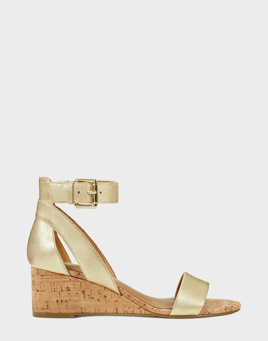 Heels * | Aerosoles Willowbrook Gold Metallic