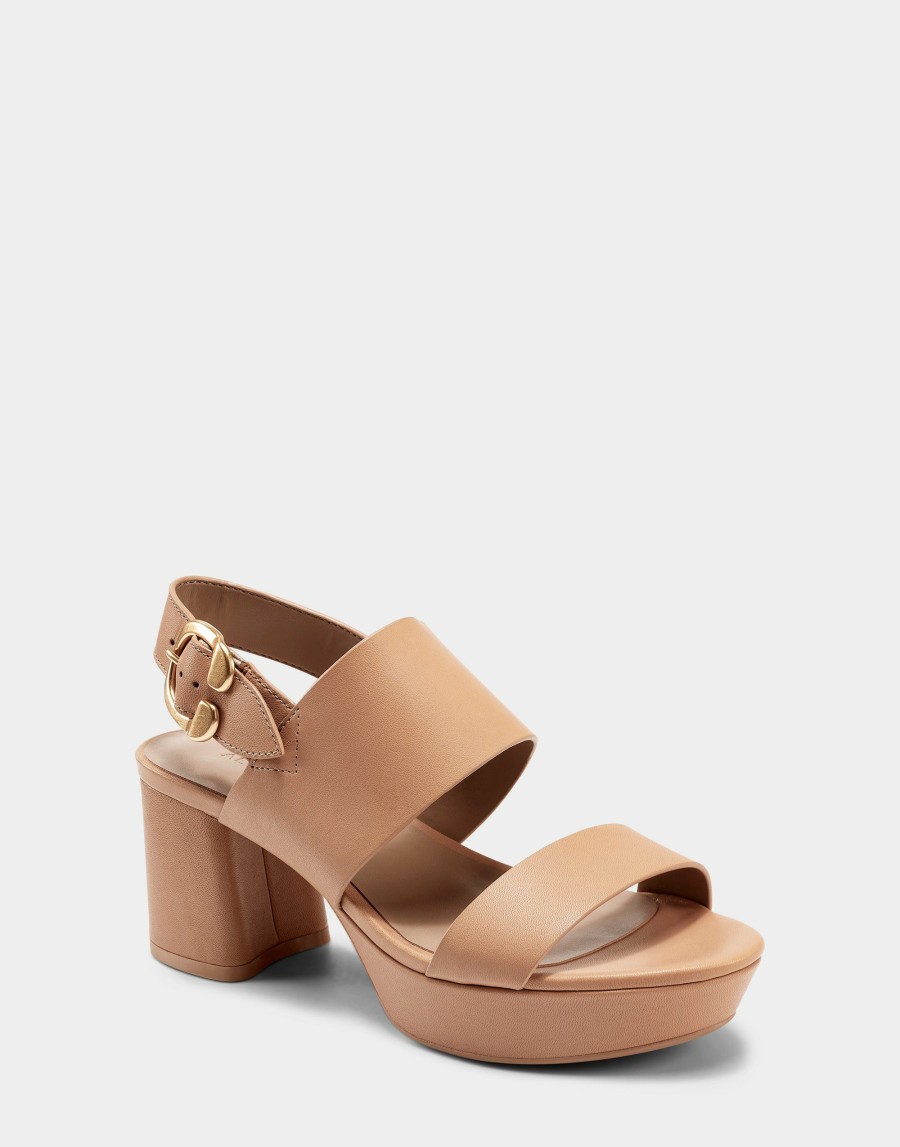 Heels * | Aerosoles Camera Nude Leather