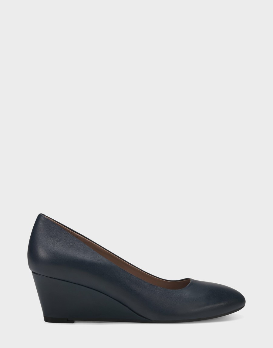 Heels * | Aerosoles Inner Circle Navy Leather