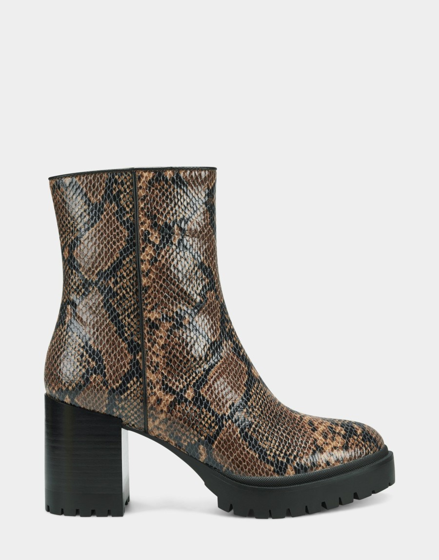 Boots * | Aerosoles Ellie Brown Snake