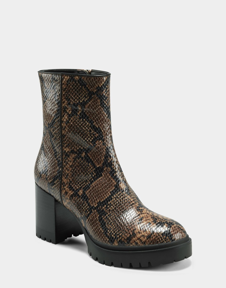 Boots * | Aerosoles Ellie Brown Snake