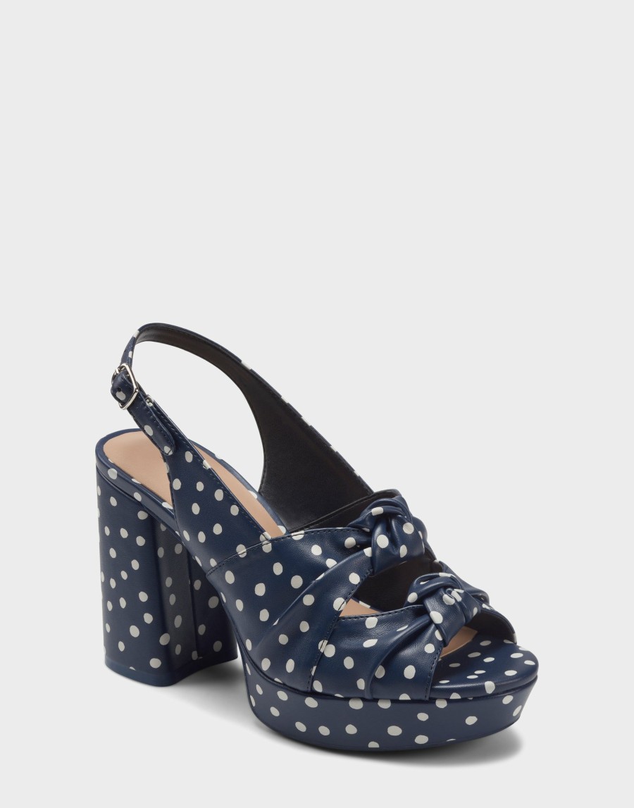 Heels * | Aerosoles Aware Nadia Navy Polka Dot