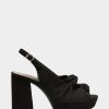 Heels * | Aerosoles Aware Nadia Black Faux Suede