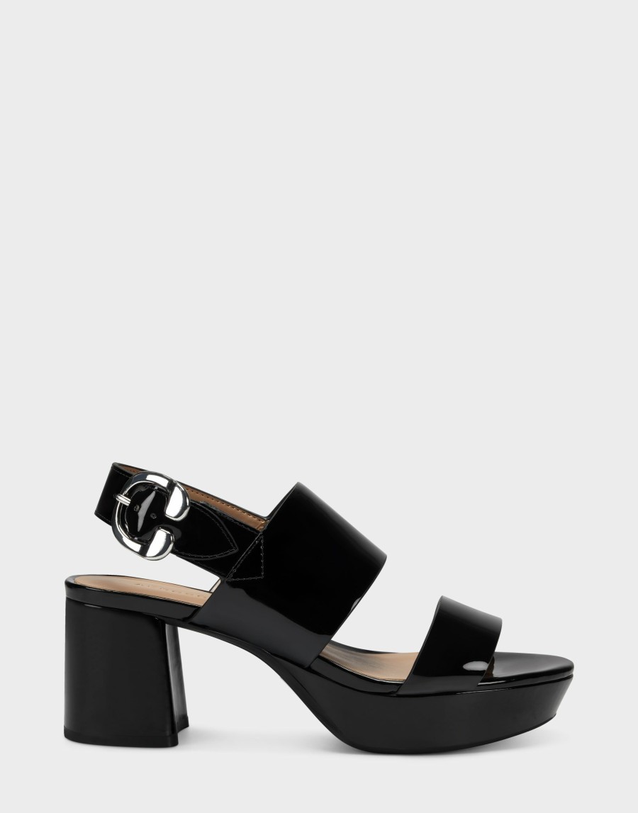 Heels * | Aerosoles Camera Black Patent