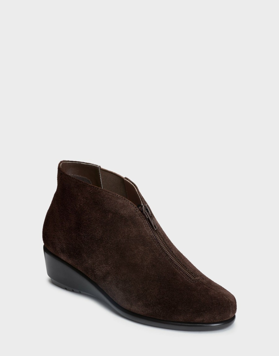 Boots * | Aerosoles Allowance Dark Brown Suede